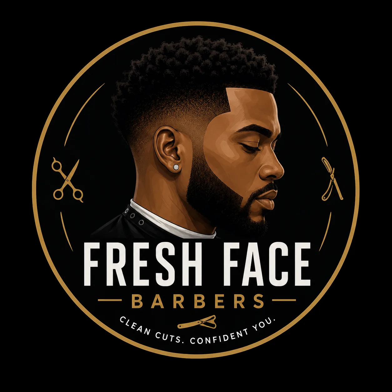Fresh Face Barber logo